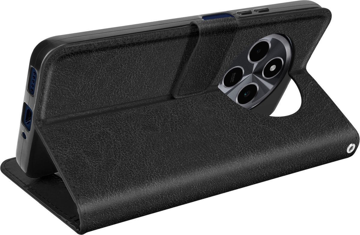 Mayaxess, Portemonneehoesje voor Xiaomi Redmi 14C met sleutelkoord, Zwart