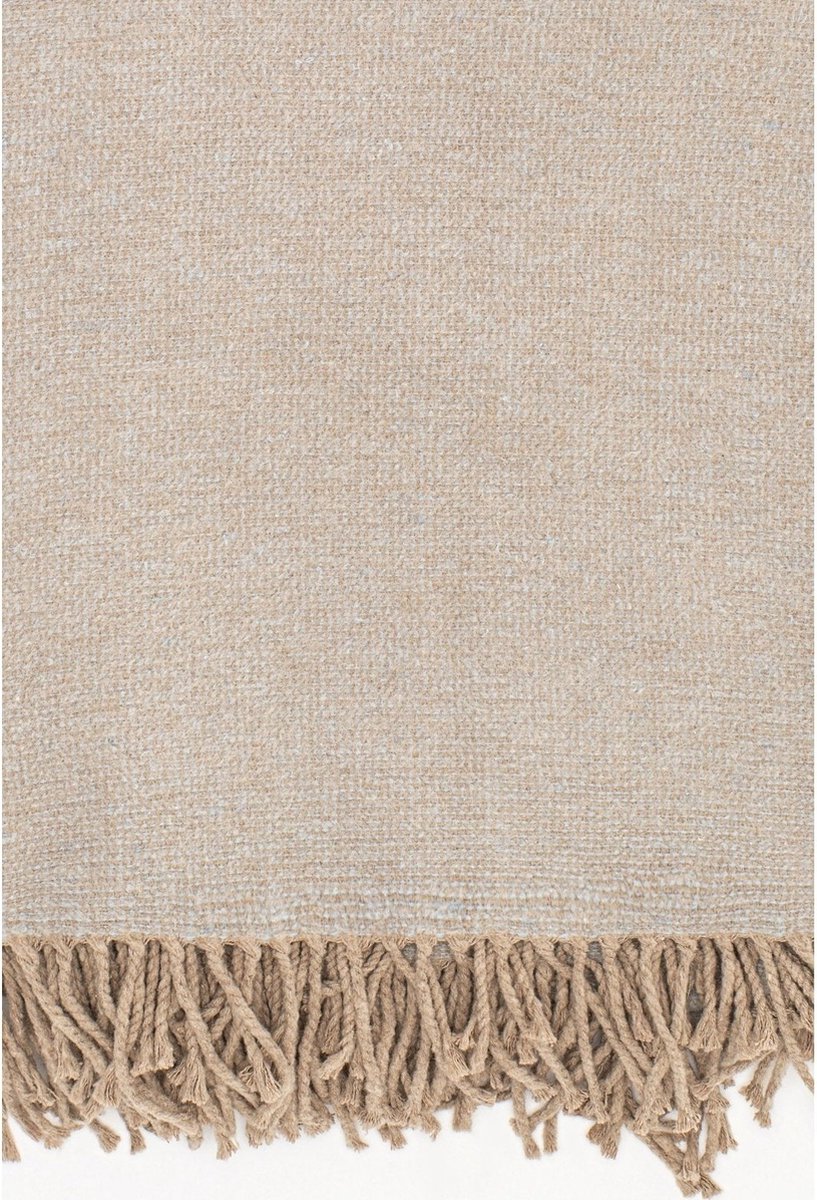 Plaid | Jane - 80% Katoen - Beige - Zacht & Ademend - Pimlico