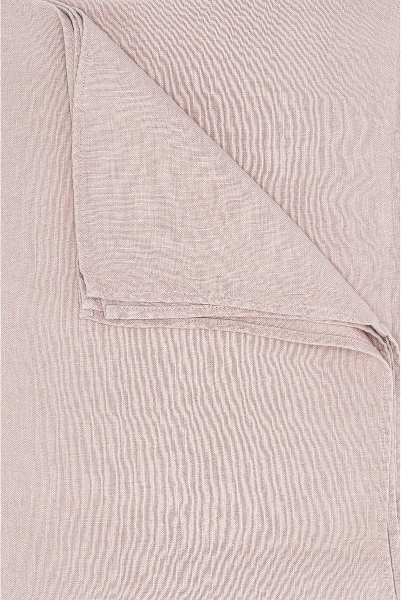 Tafellaken | Emma - Gewassen Linnen - Roze - Strijkvrij & Krimpvrij - 170x170 cm - Pimlico