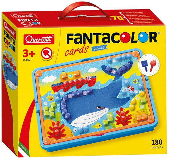 Quercetti Fantacolor Mosaic Animaux, 180pcs.