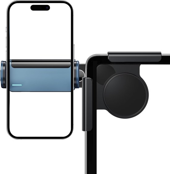 Support Magnétique Téléphone Pour Tesla Model 3/Y/S/X - Fixation Sans Colle, Réglable 360°, Compatible Magsafe Et Android