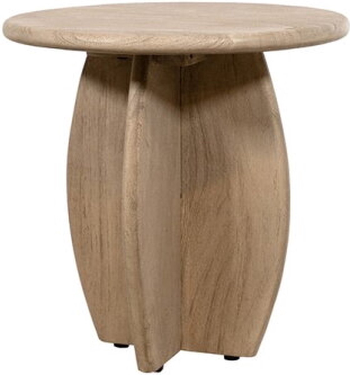 MySons Bijzettafel Durban rond Ø50 cm Acacia Weathered Wood Naturel