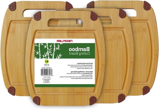 KÖKSMAGI Snijplank hout (set van 3) - natuurlijke snijplanken van