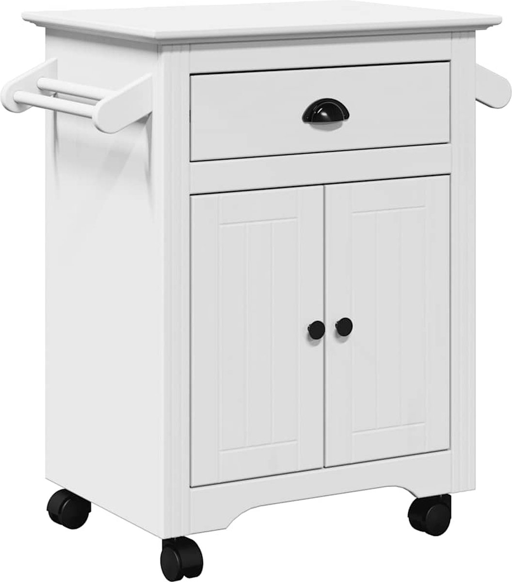vidaXL - Keukentrolley - BODO - 72x45x80 - cm - wit