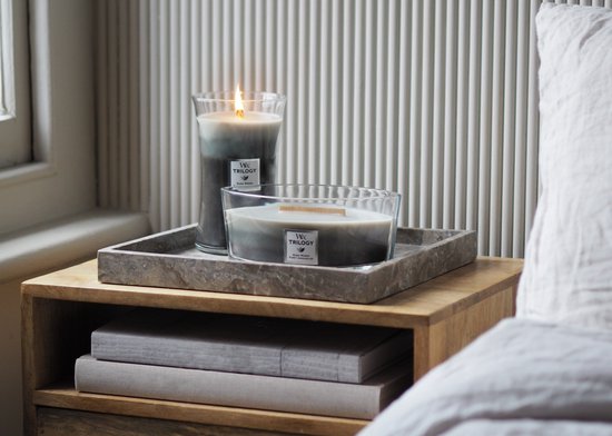 WoodWick Hourglass Trilogy Large Geurkaars - Warm Woods - 130 branduren