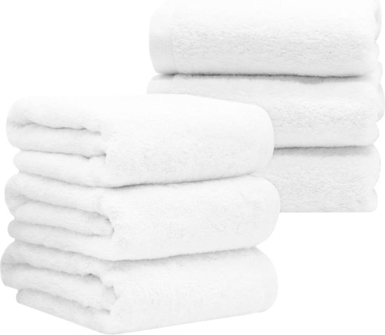 ZOLLNER 6er Set Handtücher 50x70 cm Baumwolle 550 g/qm ZOLLNER 6er Set Handtücher 50x70 cm Baumwolle 550 g/qm