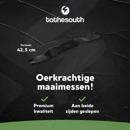 To the South® Grasmaaier Messen geschikt voor Stiga Park 110 Combi (42.5 cm) set van 3 maaimessen van Merkloos	 — afbeelding 4