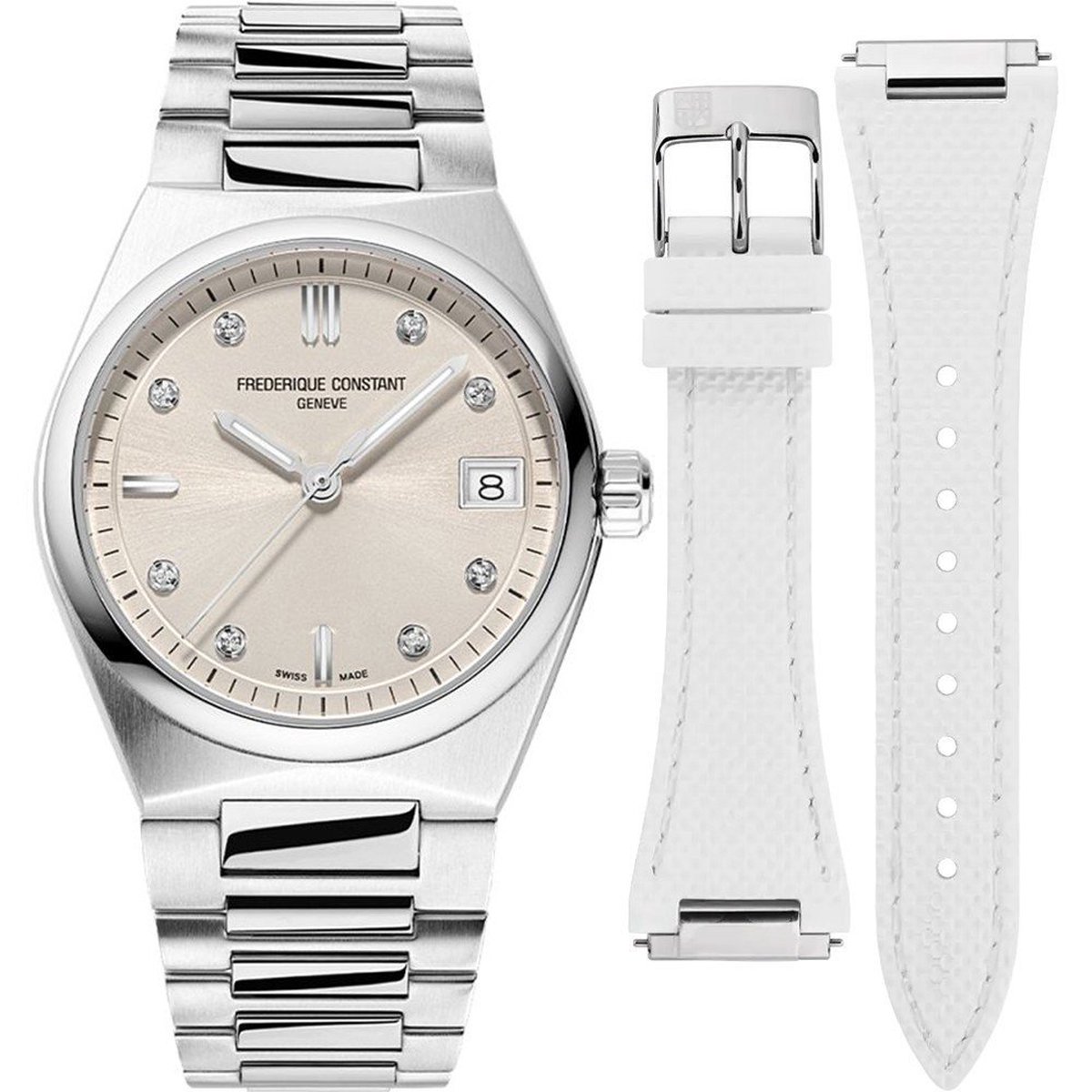 Frédérique Constant Highlife FC-240BGD2NH6B Horloge - Staal - Zilverkleurig - Ø 31 mm