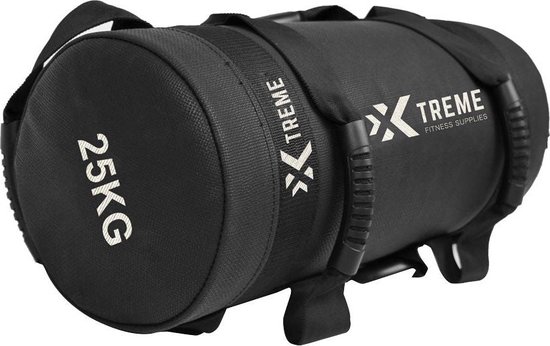 Foto: Xtreme fitness power bag 25kg kracht en functionele trainingszak zandzak sandbag gewichtzak ideaal voor sprints krachttraining en mobiliteitsoefeningen voor full body workouts en spieropbouw compact en stevig voor thuisgebruik en gym