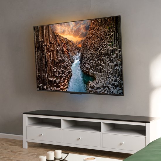 Auronic TV Beugel - 26 t/m 55 inch - TV Muurbeugel - Draaibaar en Kantelbaar - Tot 40 KG - VESA 400mm x 400mm - Voor o.a. 43" & 55" - Zwart
