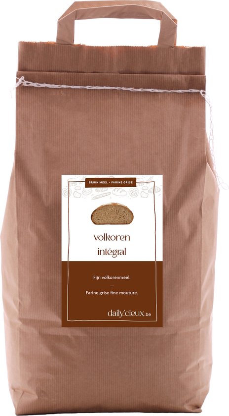 Dailycieux - Farine de blé entier - Finement moulue - Riche en Fibres - Cuisson du pain