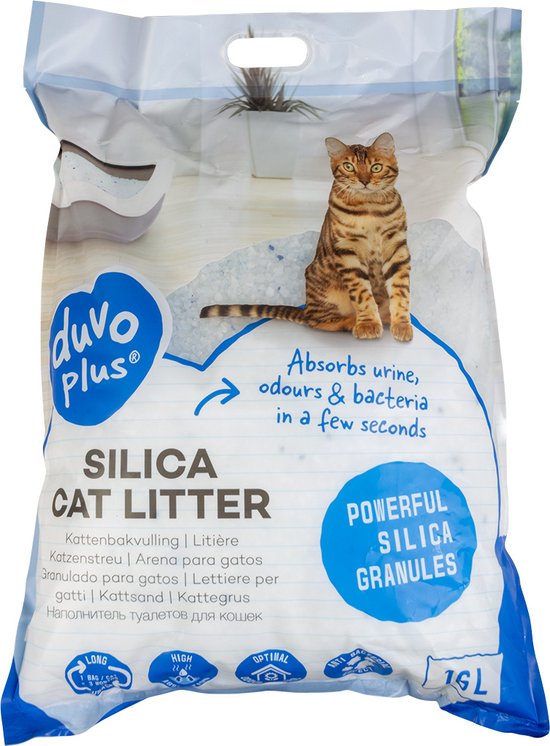 Duvo Silica Premium - Kattenbakvulling - 16L