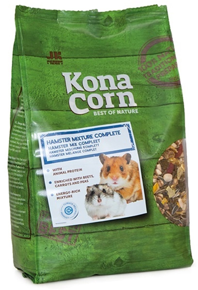 Knaagdierenvoer  1,5 kg | Konacorn Hamster Mix Compleet