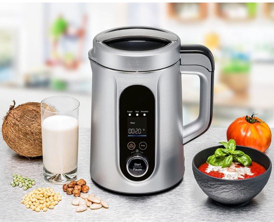 White-label® Soepmaker - Blender - 2 in 1 - Zilver van White-Label — afbeelding 4