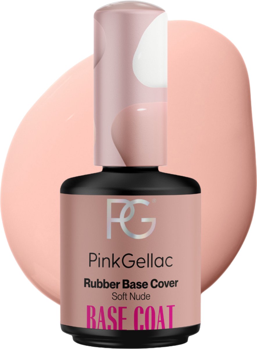 Goedkoopste Pink Gellac Base Coat Gellak - Rubber Base Cover Soft Nude - Gel Nagels Producten - 15ml