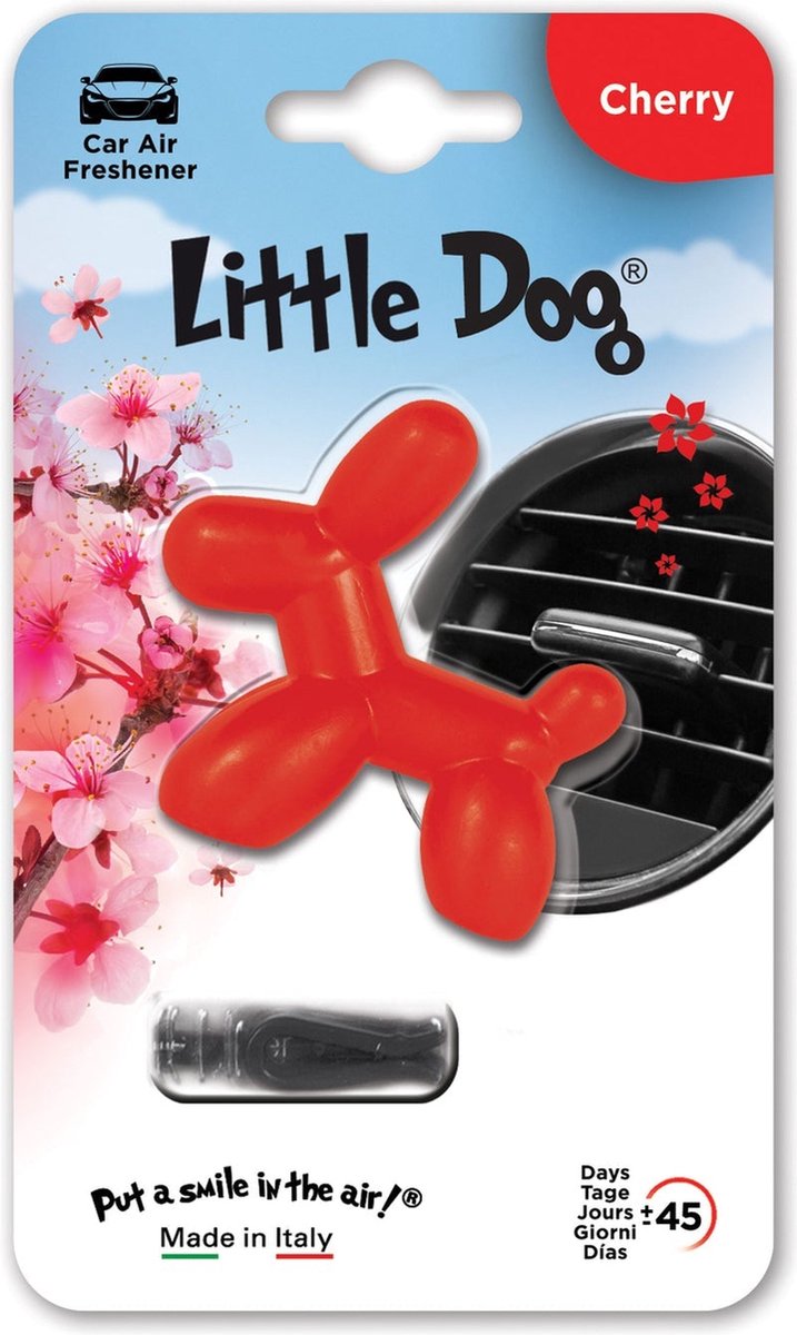 Little Dog autogeur - Cherry - 45 dagen - autoluchtverfrisser