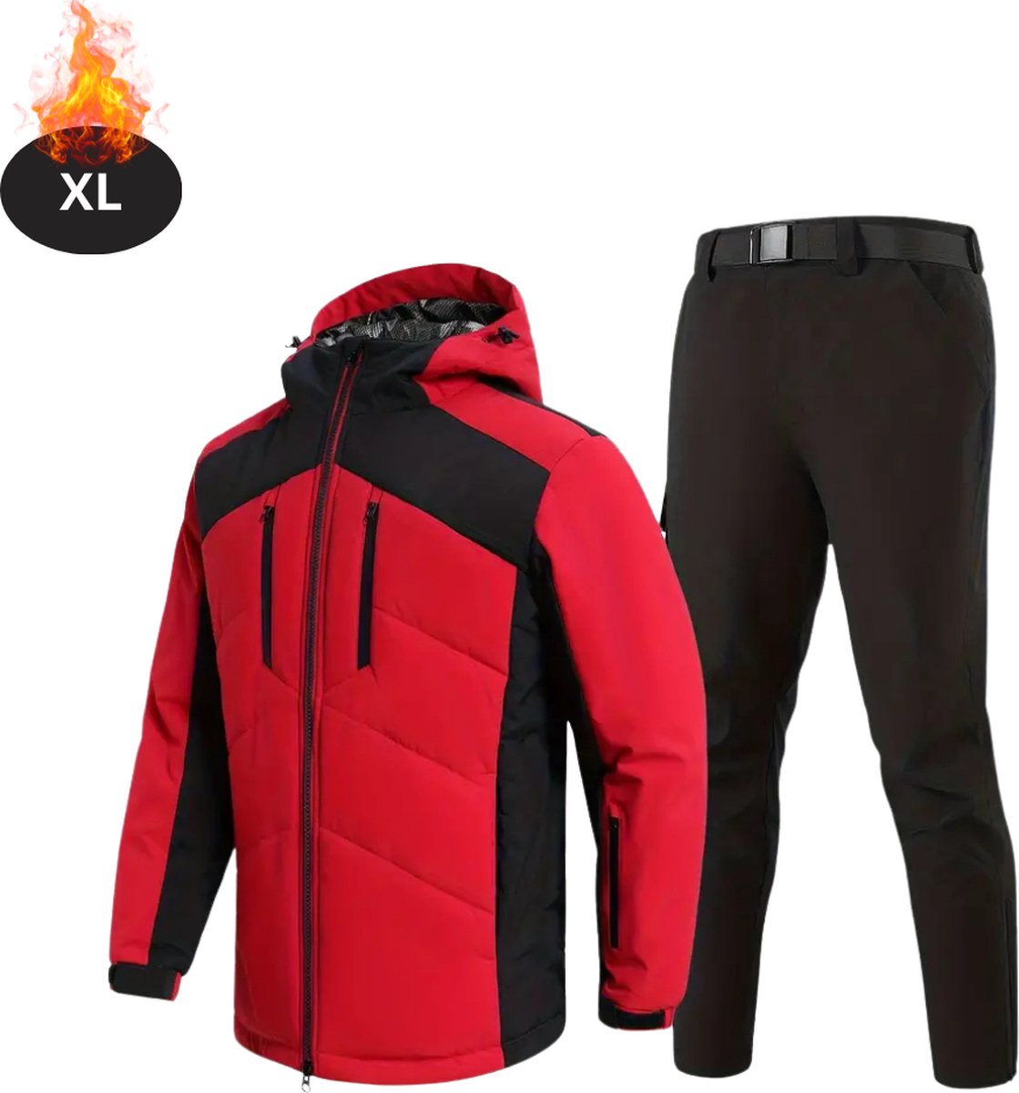 Bovista Skipak SkiBroek Skijas Ski Suit Wintersport Heren 2-Delig Rood