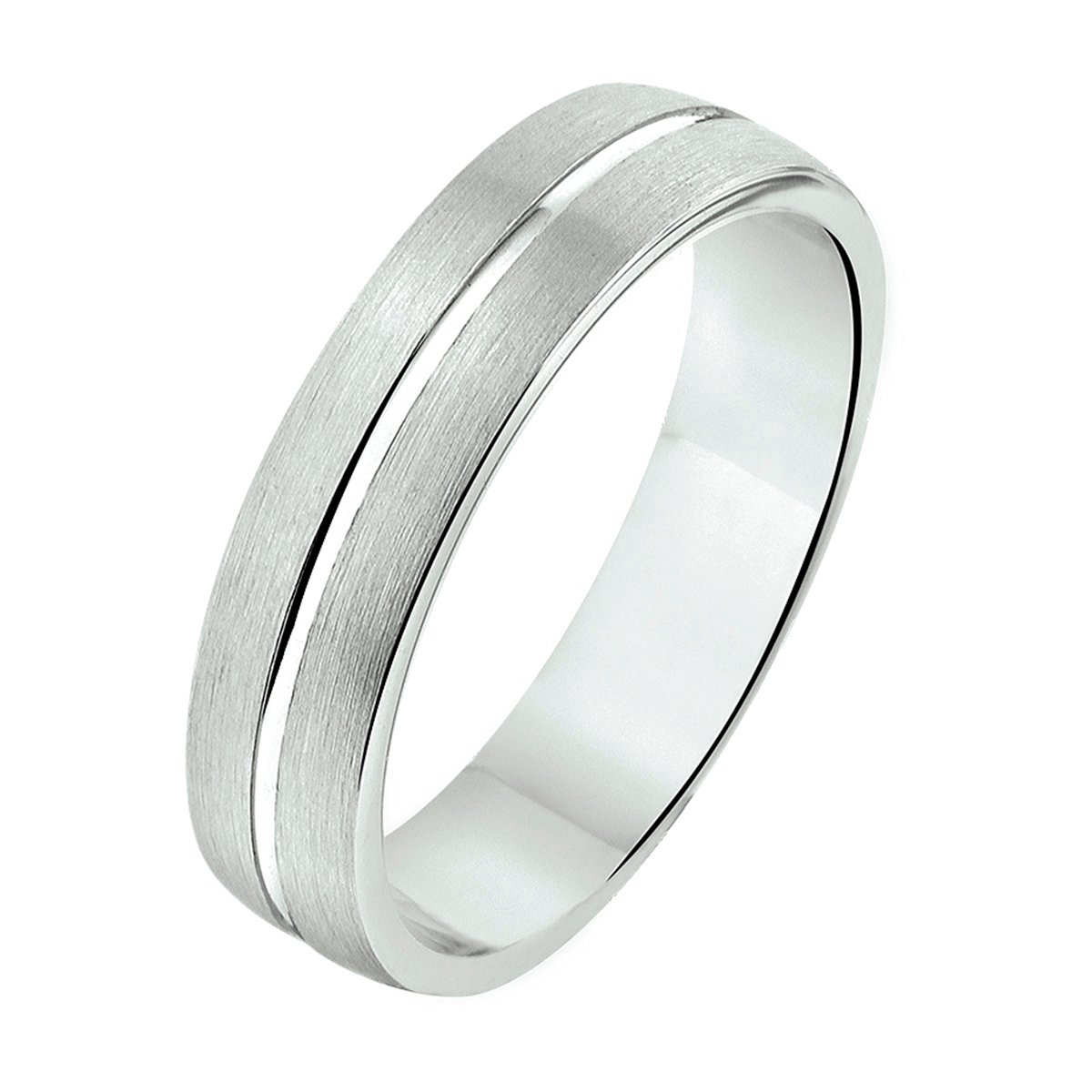 Gerhodineerd Zilver Ring A303 - 5 Mm Zonder Steen 1315248