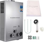 Propaan Geiser - LPG/Butaan Geiser - Regelbare Tempratuur & Gastoevoer - Ideaal Voor Camper - Caravan - Boot - Camping - Snel Heet Water - 6L