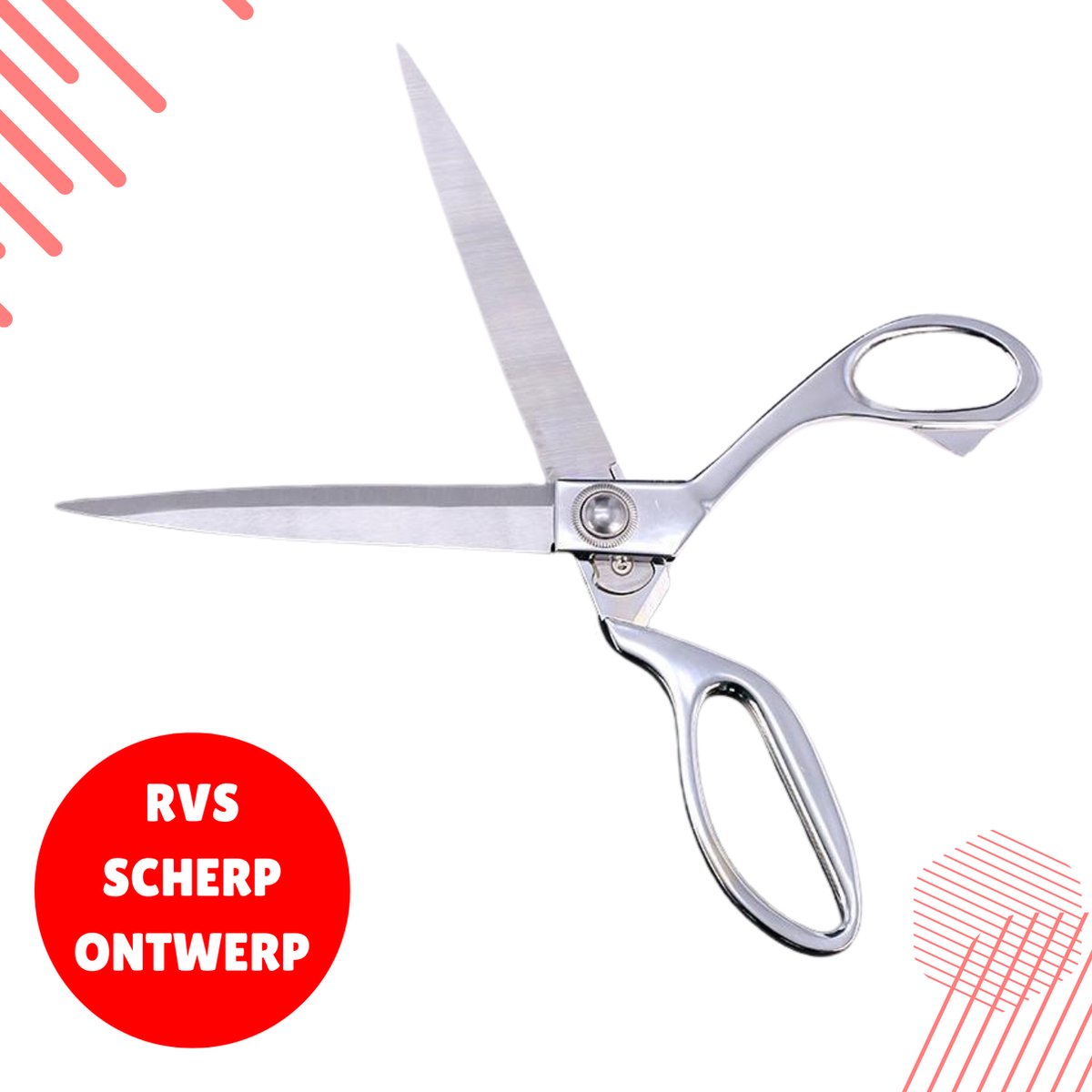 Opulfy Professionele Schaar - Huishoudschaar - Papierschaar - Keukenschaar - Stoffenschaar - RVS - Linkshandig en Rechtshandig