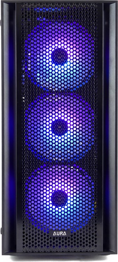 Configuration complète du PC de jeu Ryzen 5 Budget 6 Core comprenant un casque de Gaming , un moniteur 27", un clavier, une souris et un tapis de souris - SSD 1 To - 32 Go de RAM - WiFi - Windows 11 Pro