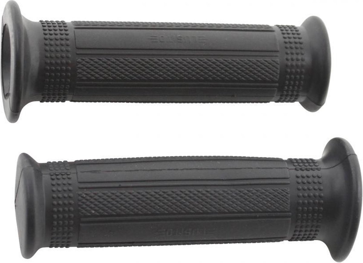 paar zwarte handvatten lusito mini targa road voor bromfiets bromfiets mbk