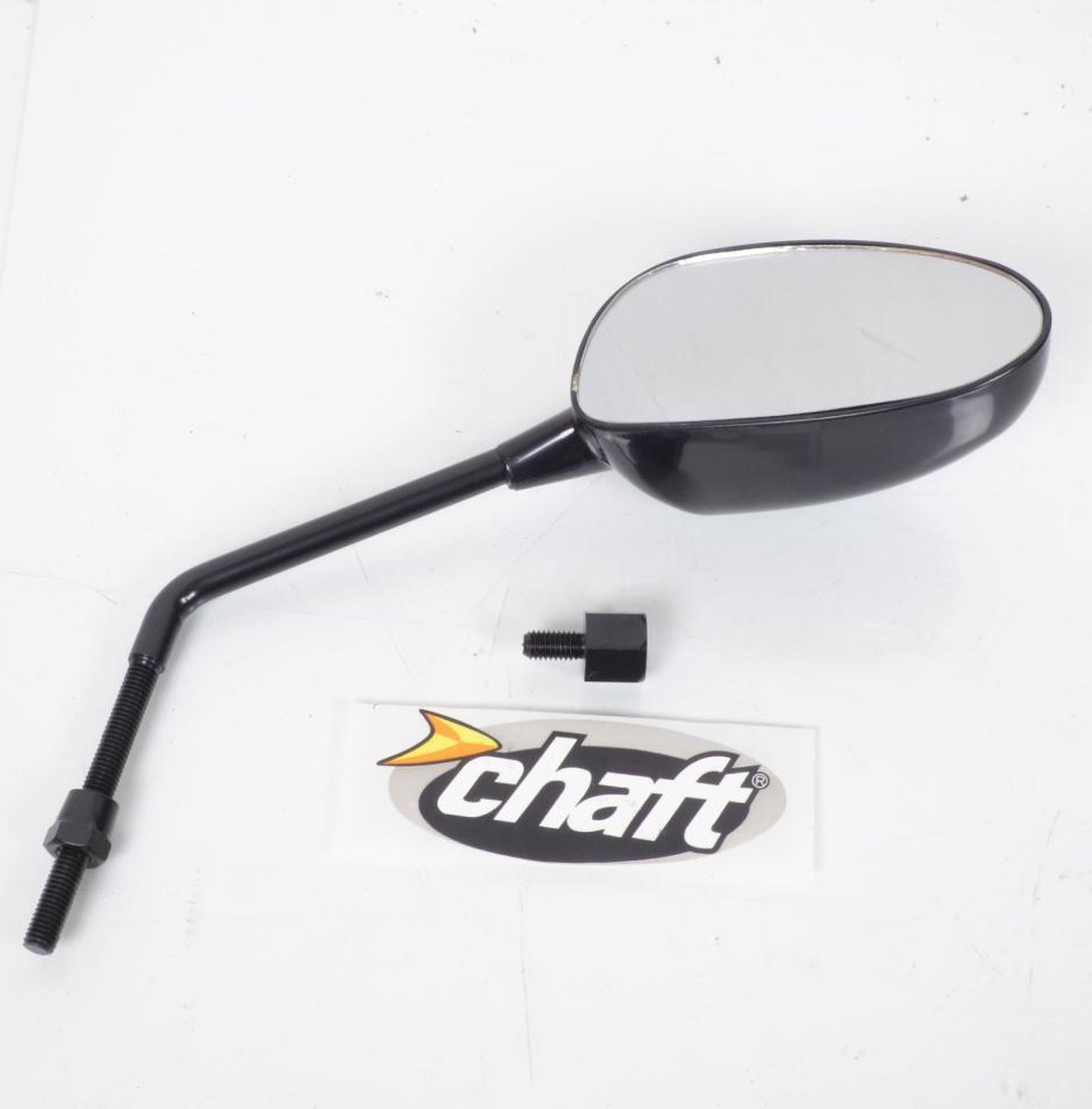 Rétroviseur droit Chaft grand prix coloris noir filetage 8mm IN 104 pour moto scooter neuf
