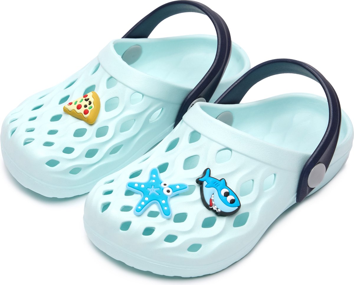 Ladeheid Clogs Kinderen Tuinschoenen Lichte Kinderschoenen Lichtblauw 33 34 LA-CA-FlowKidsJib