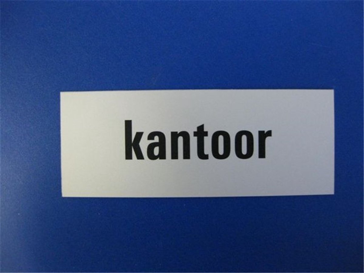 Tekstplaat 130X50Mm Alu Kantoor