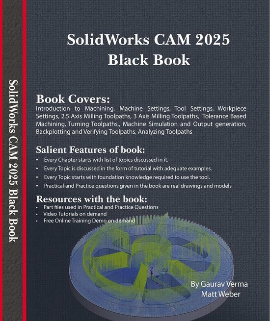 SolidWorks CAM 2025 Black Book - cover