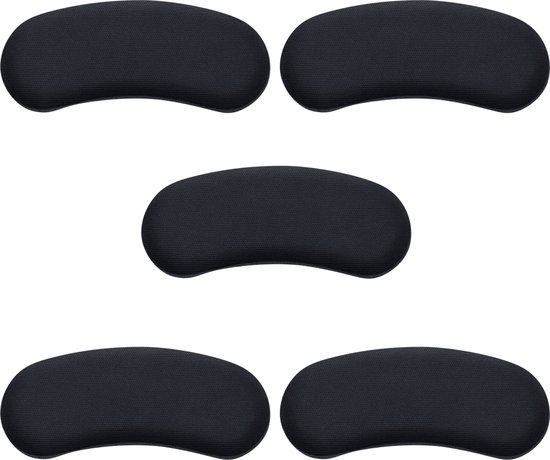 Purepeak Schoen Verkleiner Set - 5 Stuks - 10 cm - Antislip Hielzooltjes - Zwart - Hielbeschermers - Hielkussens