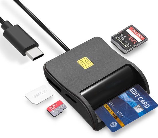 Lecteur de carte EID - DynaBright - Lecteur de carte d'identité - Lecteur de carte - Lecteur de carte EID Carte d'identité - België - USB 2.0