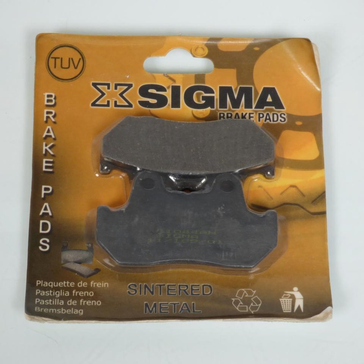 sigma remblokje voor motor honda 600 cbr fh fj 1987-1988 ar nieuw
