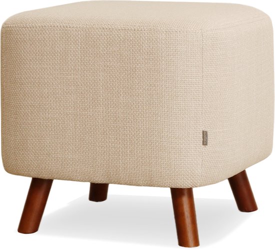 Pouf Nolon Julia beige - 44 x 44 cm