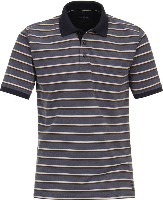 Casa Moda Polo Rayures Blauw - Taille L - Homme