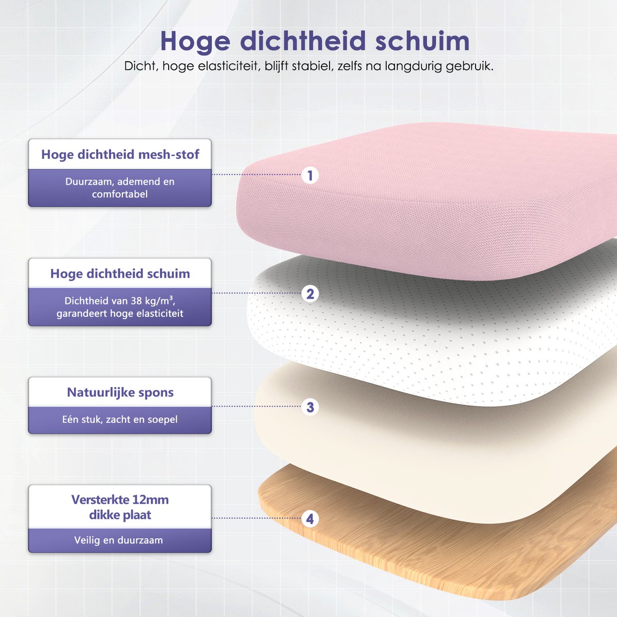 Hiaonyx Bureaustoel-Ergonomische bureaustoel-bureaustoelen voor volwassenen-Opklapbare armleuningen-Lendensteun-Verdikt en verbreed zitkussen-Roze thumbnail 6