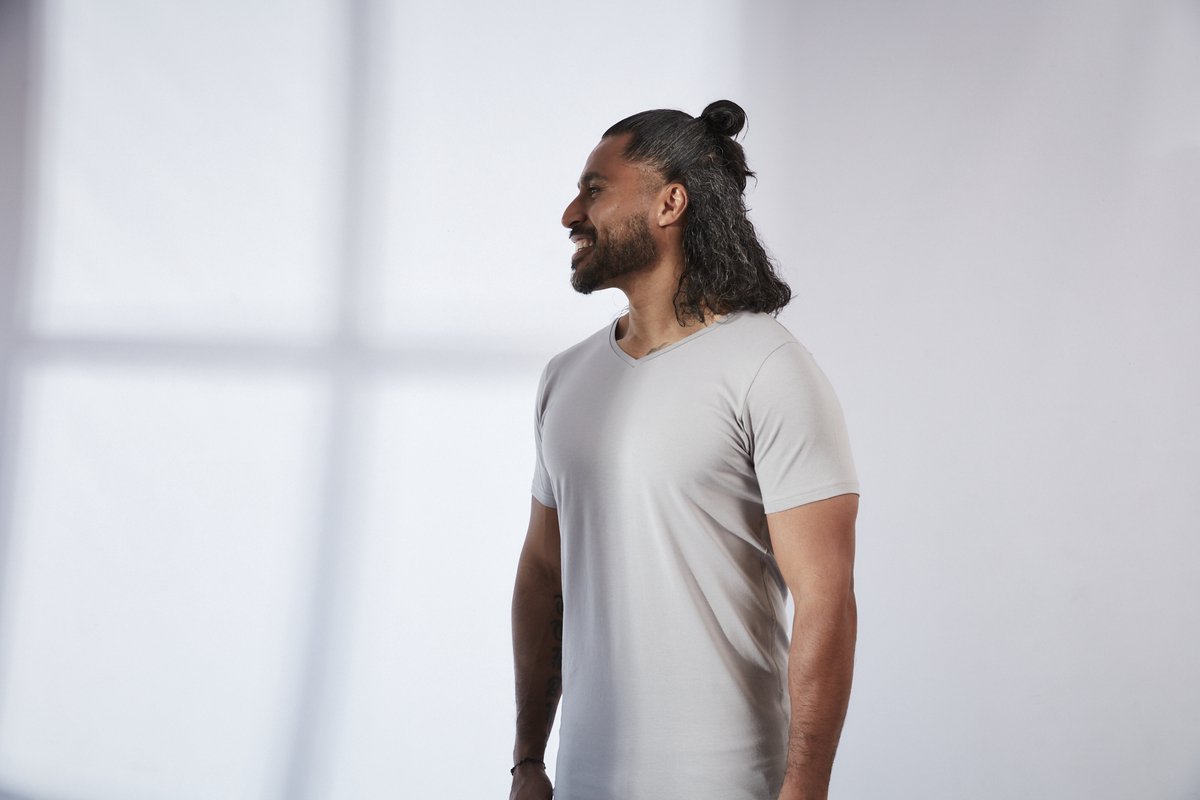 V-nus Stretch Grijs Regular V-neck 2-pack XXL