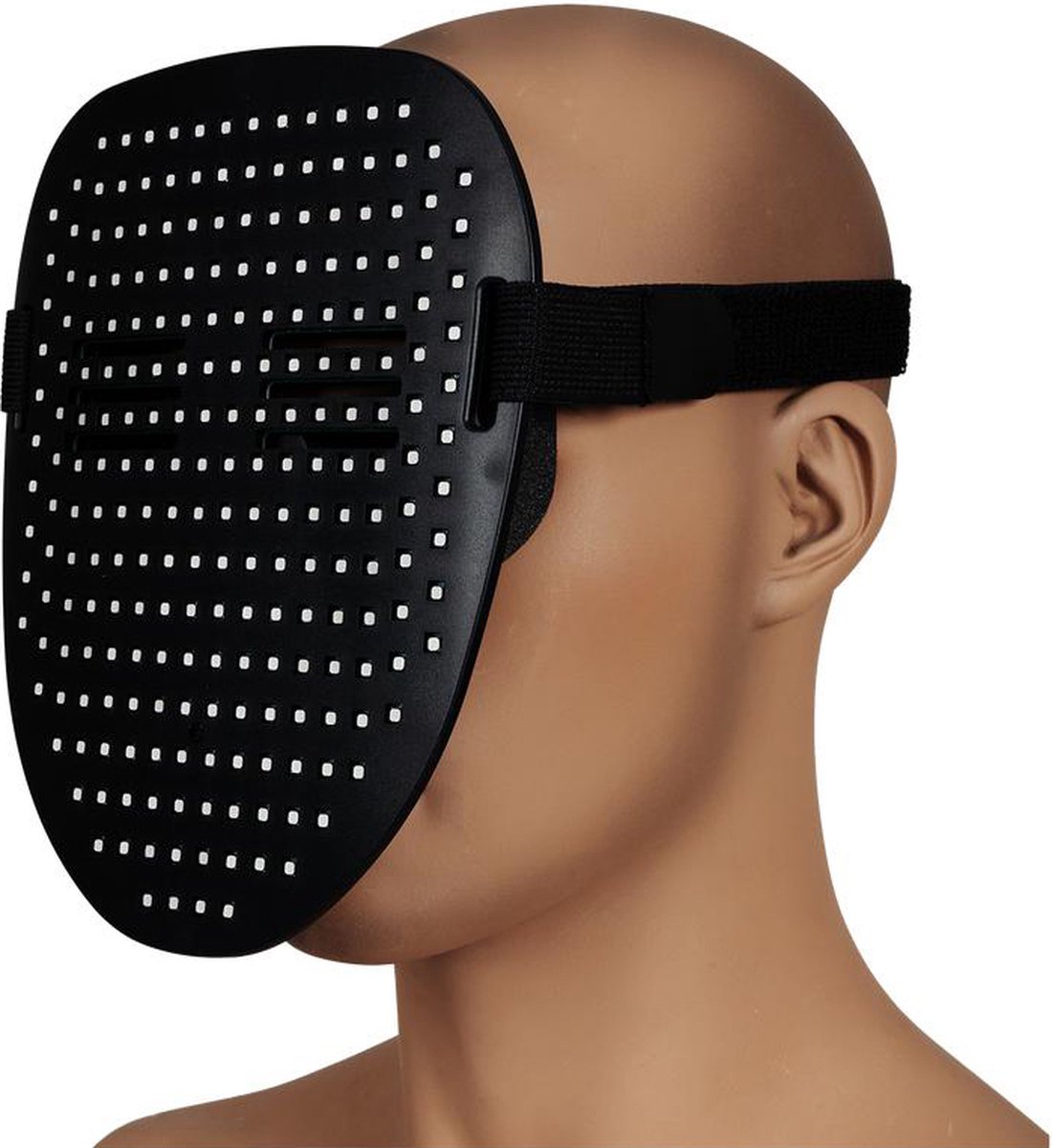LED masker - Verkleed masker - Festival gadgets - Met sensor - USB-C - Zwart — afbeelding 3