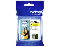 Brother LC-421XLY - Originele Cartridge - Hoge capaciteit - Geel