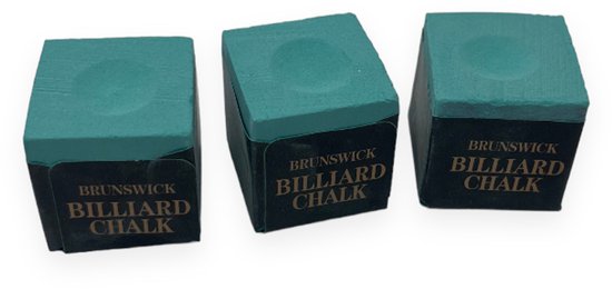 Brunswick - Craie de billard - 3 pièces - Craie de Billard - Pool de Craie - Craie de Craie