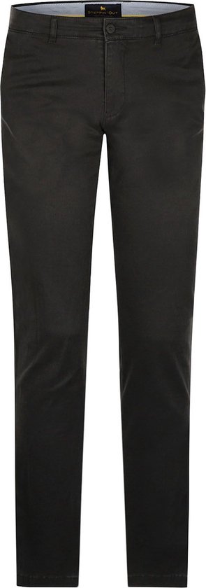 Steppin' Out Chino broek Newbury Antraciet - Maat 52 - Heren - Mannen broeken