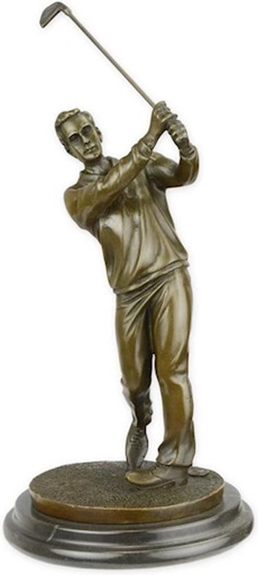 Golfspeler Bronzen Beeld Golf Decoratie Brons Beeldje Kunst golfspeler-bronzen-beeld-golf-decoratie-brons-beeldje-kunst