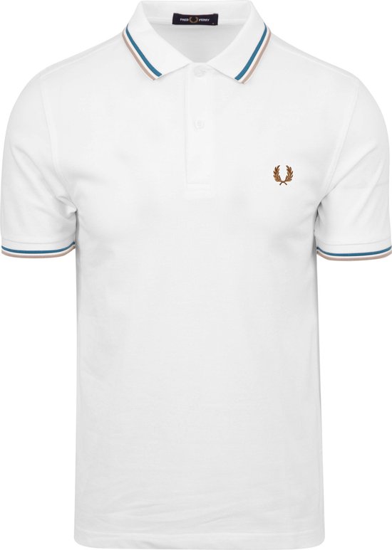 Fred Perry Polo M3600 Wit V21 - Maat XL - Heren