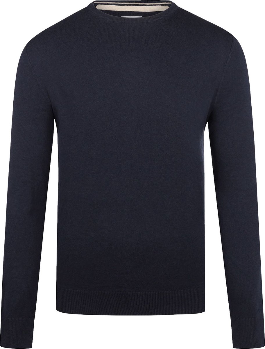 McGregor Trui Merinowol Navy - Maat L - Heren - Pullovers