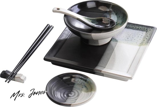 6-teiliges Ramen-Schüssel-Set - Traditionelles japanisches