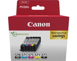 Canon PGI-570/CLI-571 - Inktcartridge - Origineel - Standaard capaciteit - Zwart & Kleur + Retourzakje