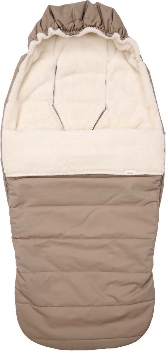 Koeka buggy voetenzak teddy Calgary taupe One Size