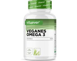 Omega 3 Vegan - 120 algenolie capsules - merkgrondstof: life's™OMEGA met DHA & EPA van algenolie in triglyceride vorm - laboratorium getest - weinig schadelijke stoffen - extra hoge dosering | Vit4ever