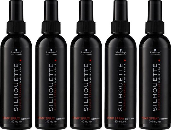 5X Schwarzkopf Silhouette Super Hold Spray Pompe 200ml