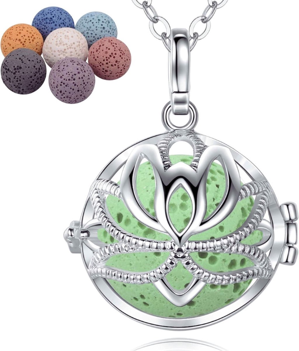 Goedkoopste Lange Halsketting Voor Vrouwen – Aromatherapie Diffuser Met Dromenvanger Hanger – Verzilverd Boho Sieraad Voor Etherische Oliën – Inspirerend Cadeau Voor Verjaardag Of Bijzondere Gelegenheid